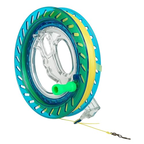 HcvGcm Drachenschnur Spule, 18CM Kristallrad mit 300M Nylon-Drachenschnur und Verbindungsstück, Ideal für Flugdrachen und Lenkdrachen, Perfekt für Outdoor-Aktivitäten wie Strand und Park von HcvGcm