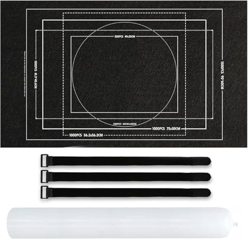 Puzzlematte, 6er Set Puzzle Matte Roll 1000 Teile, Puzzelmatten Für Puzzle Bis 1000, Praktische Aufbewahrung, Transport Und Organisation, Schwarz, Inklusive Pumpe Und Gurte Puzzlematte, 6er Set Puzzle Matte Roll 1000 Teile, Puzzelmatten Für Puzzle Bis 1000, Praktische Aufbewahrung, Transport Und Organisation, Schwarz, Inklusive Pumpe Und Gurte von HcvGcm
