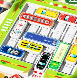 Rush Hour Spiel, Logikspiele ab 8 Jahre, Familienspiel für Kinder ab 3-10 Jahre, Strategie Spielzeug mit 140 Levels, Verkehrspuzzle für Familienabende Rush Hour Spiel, Logikspiele ab 8 Jahre, Familienspiel für Kinder ab 3-10 Jahre, Strategie Spielzeug mit 140 Levels, Verkehrspuzzle für Familienabende von HcvGcm