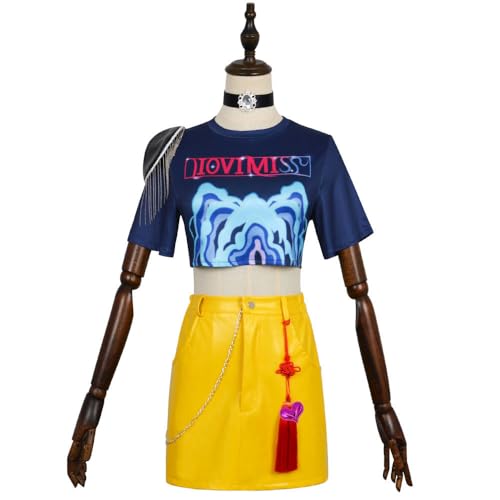 Hczetsac Erwachsene Dämonenjäger Zoey Kostüm Damen Rumi Cosplay-Kostüme Mira Halloween Anime-Kostüm (Mira, 150cm) von Hczetsac