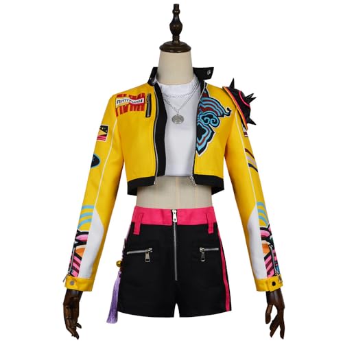 Hczetsac Erwachsene Dämonenjäger Zoey Kostüm Damen Rumi Cosplay-Kostüme Mira Halloween Anime-Kostüm (Rumi, 150cm) von Hczetsac