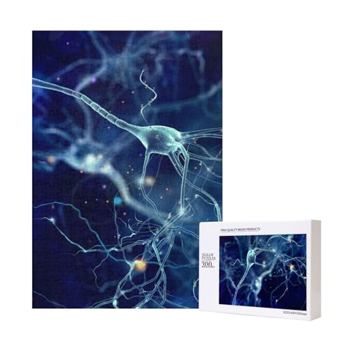 300 Teile Puzzle Holzpuzzle Spielzeug Familienspiel für Erwachsene Jugendliche,3D Gehirnzelle Neuron Neurologie 300 Teile Puzzle Holzpuzzle Spielzeug Familienspiel für Erwachsene Jugendliche,3D Gehirnzelle Neuron Neurologie von Hdhfjks
