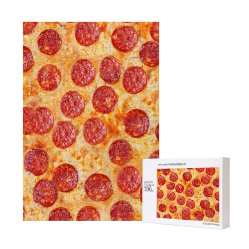 300 Teile Puzzle Holzpuzzle Spielzeug Familienspiel für Erwachsene Jugendliche,3D-Pizza Peperoni 300 Teile Puzzle Holzpuzzle Spielzeug Familienspiel für Erwachsene Jugendliche,3D-Pizza Peperoni von Hdhfjks