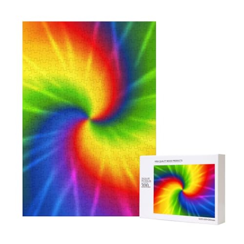 300 Teile Puzzle Holzpuzzle Spielzeug Familienspiel für Erwachsene Jugendliche,Batik-Regenbogen 300 Teile Puzzle Holzpuzzle Spielzeug Familienspiel für Erwachsene Jugendliche,Batik-Regenbogen von Hdhfjks