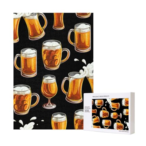 300 Teile Puzzle Holzpuzzle Spielzeug Familienspiel für Erwachsene Jugendliche,Bierglas 300 Teile Puzzle Holzpuzzle Spielzeug Familienspiel für Erwachsene Jugendliche,Bierglas von Hdhfjks
