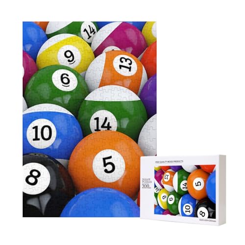 300 Teile Puzzle Holzpuzzle Spielzeug Familienspiel für Erwachsene Jugendliche,Billardkugeln 300 Teile Puzzle Holzpuzzle Spielzeug Familienspiel für Erwachsene Jugendliche,Billardkugeln von Hdhfjks