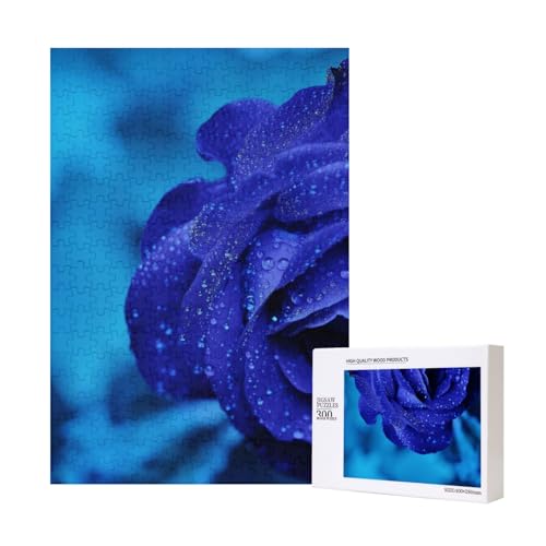 300 Teile Puzzle Holzpuzzle Spielzeug Familienspiel für Erwachsene Jugendliche,Blaue Rose 300 Teile Puzzle Holzpuzzle Spielzeug Familienspiel für Erwachsene Jugendliche,Blaue Rose von Hdhfjks