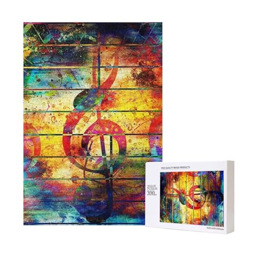 300 Teile Puzzle Holzpuzzle Spielzeug Familienspiel für Erwachsene Jugendliche,Drucken Musik Note Bunte Holz 300 Teile Puzzle Holzpuzzle Spielzeug Familienspiel für Erwachsene Jugendliche,Drucken Musik Note Bunte Holz von Hdhfjks