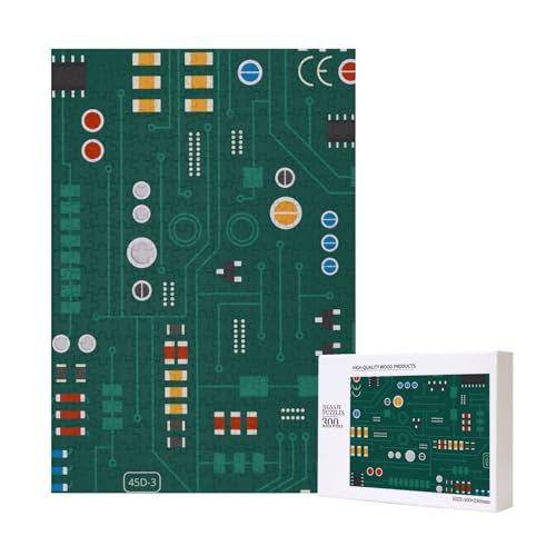 300 Teile Puzzle Holzpuzzle Spielzeug Familienspiel für Erwachsene Jugendliche,Elektronische Schaltung mit Dioden 300 Teile Puzzle Holzpuzzle Spielzeug Familienspiel für Erwachsene Jugendliche,Elektronische Schaltung mit Dioden von Hdhfjks