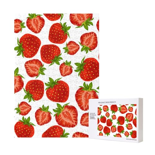 300 Teile Puzzle Holzpuzzle Spielzeug Familienspiel für Erwachsene Jugendliche,Erdbeerrot 300 Teile Puzzle Holzpuzzle Spielzeug Familienspiel für Erwachsene Jugendliche,Erdbeerrot von Hdhfjks