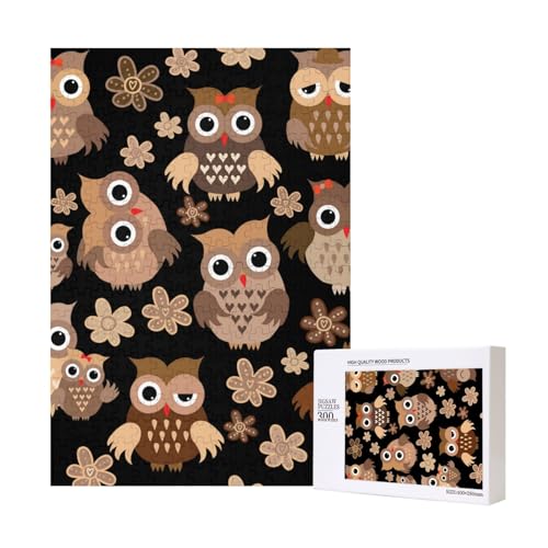300 Teile Puzzle Holzpuzzle Spielzeug Familienspiel für Erwachsene Jugendliche,Eulen 300 Teile Puzzle Holzpuzzle Spielzeug Familienspiel für Erwachsene Jugendliche,Eulen von Hdhfjks