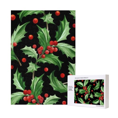 300 Teile Puzzle Holzpuzzle Spielzeug Familienspiel für Erwachsene Jugendliche,Frohe Weihnachten Holly 300 Teile Puzzle Holzpuzzle Spielzeug Familienspiel für Erwachsene Jugendliche,Frohe Weihnachten Holly von Hdhfjks