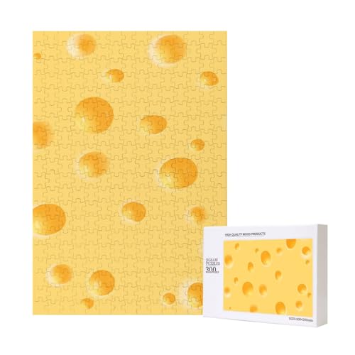 300 Teile Puzzle Holzpuzzle Spielzeug Familienspiel für Erwachsene Jugendliche,Gelbes Käsemuster 300 Teile Puzzle Holzpuzzle Spielzeug Familienspiel für Erwachsene Jugendliche,Gelbes Käsemuster von Hdhfjks
