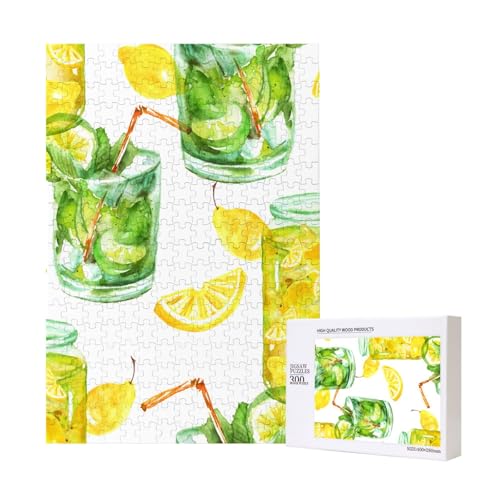 300 Teile Puzzle Holzpuzzle Spielzeug Familienspiel für Erwachsene Jugendliche,Getränk Cocktail Zitrone EIS 300 Teile Puzzle Holzpuzzle Spielzeug Familienspiel für Erwachsene Jugendliche,Getränk Cocktail Zitrone EIS von Hdhfjks