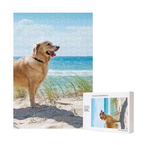 300 Teile Puzzle Holzpuzzle Spielzeug Familienspiel für Erwachsene Jugendliche,Golden Retriever 300 Teile Puzzle Holzpuzzle Spielzeug Familienspiel für Erwachsene Jugendliche,Golden Retriever von Hdhfjks