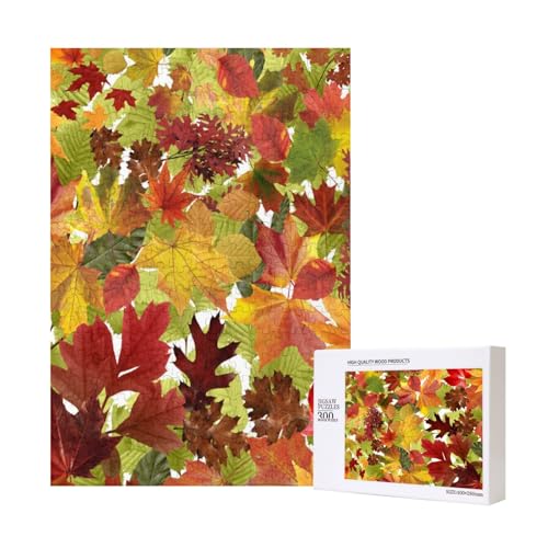 300 Teile Puzzle Holzpuzzle Spielzeug Familienspiel für Erwachsene Jugendliche,Herbstlaub 300 Teile Puzzle Holzpuzzle Spielzeug Familienspiel für Erwachsene Jugendliche,Herbstlaub von Hdhfjks
