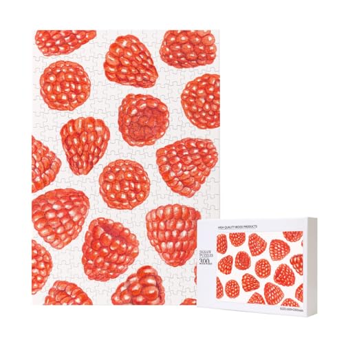 300 Teile Puzzle Holzpuzzle Spielzeug Familienspiel für Erwachsene Jugendliche,Himbeermuster 300 Teile Puzzle Holzpuzzle Spielzeug Familienspiel für Erwachsene Jugendliche,Himbeermuster von Hdhfjks