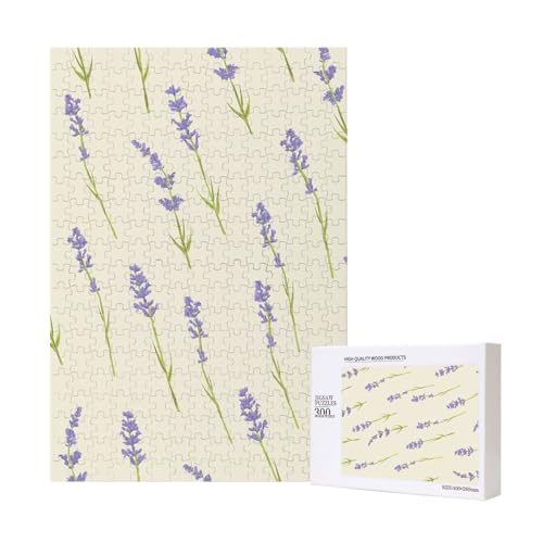 300 Teile Puzzle Holzpuzzle Spielzeug Familienspiel für Erwachsene Jugendliche,Lavendel Klein 300 Teile Puzzle Holzpuzzle Spielzeug Familienspiel für Erwachsene Jugendliche,Lavendel Klein von Hdhfjks