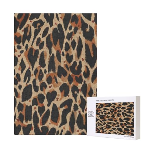 300 Teile Puzzle Holzpuzzle Spielzeug Familienspiel für Erwachsene Jugendliche,Leopardenfell 300 Teile Puzzle Holzpuzzle Spielzeug Familienspiel für Erwachsene Jugendliche,Leopardenfell von Hdhfjks
