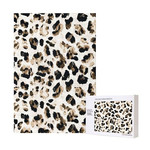 300 Teile Puzzle Holzpuzzle Spielzeug Familienspiel für Erwachsene Jugendliche,Leopardenmuster 300 Teile Puzzle Holzpuzzle Spielzeug Familienspiel für Erwachsene Jugendliche,Leopardenmuster von Hdhfjks