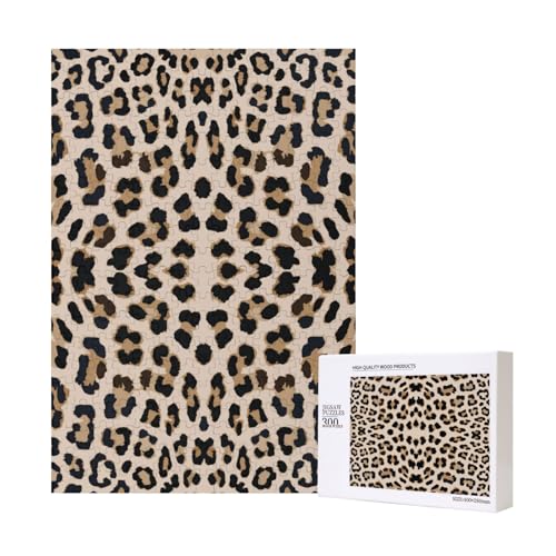 300 Teile Puzzle Holzpuzzle Spielzeug Familienspiel für Erwachsene Jugendliche,Leopardenmuster 300 Teile Puzzle Holzpuzzle Spielzeug Familienspiel für Erwachsene Jugendliche,Leopardenmuster von Hdhfjks