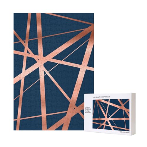 300 Teile Puzzle Holzpuzzle Spielzeug Familienspiel für Erwachsene Jugendliche,Marineblau und Kupfer Luxe 300 Teile Puzzle Holzpuzzle Spielzeug Familienspiel für Erwachsene Jugendliche,Marineblau und Kupfer Luxe von Hdhfjks