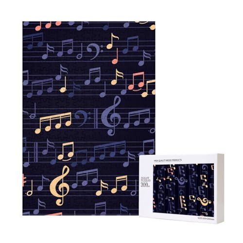 300 Teile Puzzle Holzpuzzle Spielzeug Familienspiel für Erwachsene Jugendliche,Musik-Nahtloses-Muster 300 Teile Puzzle Holzpuzzle Spielzeug Familienspiel für Erwachsene Jugendliche,Musik-Nahtloses-Muster von Hdhfjks