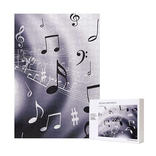 300 Teile Puzzle Holzpuzzle Spielzeug Familienspiel für Erwachsene Jugendliche,Musik & Rotes Herz 300 Teile Puzzle Holzpuzzle Spielzeug Familienspiel für Erwachsene Jugendliche,Musik & Rotes Herz von Hdhfjks