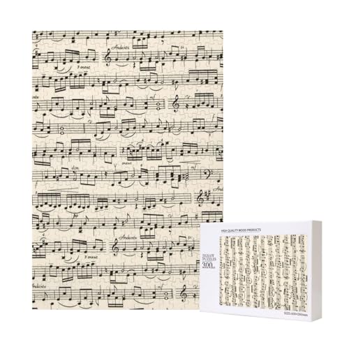 300 Teile Puzzle Holzpuzzle Spielzeug Familienspiel für Erwachsene Jugendliche,Noten 300 Teile Puzzle Holzpuzzle Spielzeug Familienspiel für Erwachsene Jugendliche,Noten von Hdhfjks