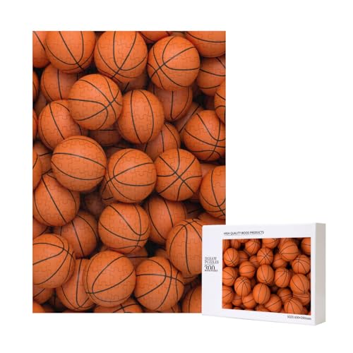 300 Teile Puzzle Holzpuzzle Spielzeug Familienspiel für Erwachsene Jugendliche,Orangefarbener Basketballball 300 Teile Puzzle Holzpuzzle Spielzeug Familienspiel für Erwachsene Jugendliche,Orangefarbener Basketballball von Hdhfjks