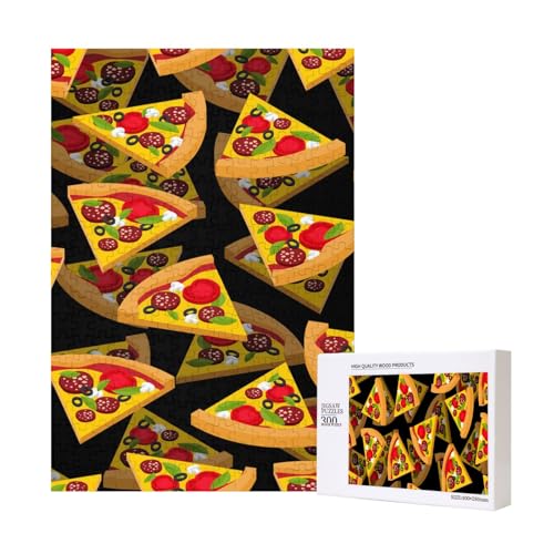 300 Teile Puzzle Holzpuzzle Spielzeug Familienspiel für Erwachsene Jugendliche,Pizza 3D 300 Teile Puzzle Holzpuzzle Spielzeug Familienspiel für Erwachsene Jugendliche,Pizza 3D von Hdhfjks
