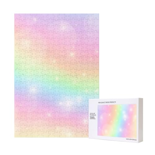 300 Teile Puzzle Holzpuzzle Spielzeug Familienspiel für Erwachsene Jugendliche,Regenbogen-Farbmuster 300 Teile Puzzle Holzpuzzle Spielzeug Familienspiel für Erwachsene Jugendliche,Regenbogen-Farbmuster von Hdhfjks