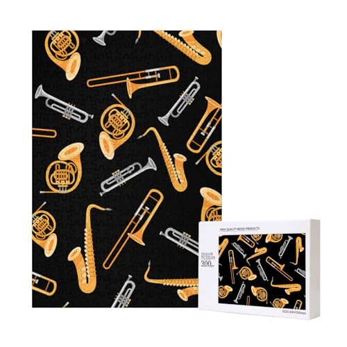 300 Teile Puzzle Holzpuzzle Spielzeug Familienspiel für Erwachsene Jugendliche,Saxophon Posaune Liebhaber Musik 300 Teile Puzzle Holzpuzzle Spielzeug Familienspiel für Erwachsene Jugendliche,Saxophon Posaune Liebhaber Musik von Hdhfjks
