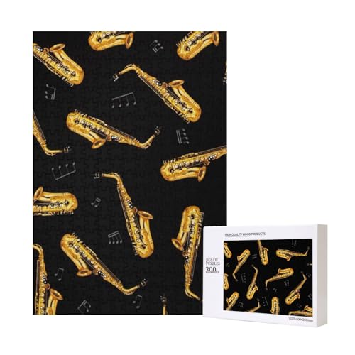 300 Teile Puzzle Holzpuzzle Spielzeug Familienspiel für Erwachsene Jugendliche,Saxophon und Musik 300 Teile Puzzle Holzpuzzle Spielzeug Familienspiel für Erwachsene Jugendliche,Saxophon und Musik von Hdhfjks