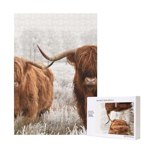 300 Teile Puzzle Holzpuzzle Spielzeug Familienspiel für Erwachsene Jugendliche,Schottische Kuh 300 Teile Puzzle Holzpuzzle Spielzeug Familienspiel für Erwachsene Jugendliche,Schottische Kuh von Hdhfjks