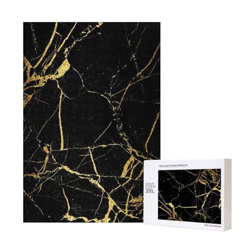 300 Teile Puzzle Holzpuzzle Spielzeug Familienspiel für Erwachsene Jugendliche,Schwarzgoldmarmor 300 Teile Puzzle Holzpuzzle Spielzeug Familienspiel für Erwachsene Jugendliche,Schwarzgoldmarmor von Hdhfjks