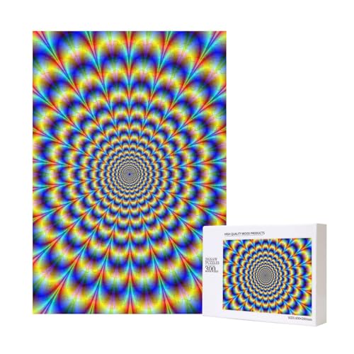 300 Teile Puzzle Holzpuzzle Spielzeug Familienspiel für Erwachsene Jugendliche,Spiralförmige optische Täuschung GIF 300 Teile Puzzle Holzpuzzle Spielzeug Familienspiel für Erwachsene Jugendliche,Spiralförmige optische Täuschung GIF von Hdhfjks