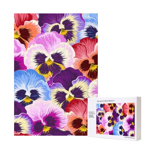 300 Teile Puzzle Holzpuzzle Spielzeug Familienspiel für Erwachsene Jugendliche,Stiefmütterchen 300 Teile Puzzle Holzpuzzle Spielzeug Familienspiel für Erwachsene Jugendliche,Stiefmütterchen von Hdhfjks