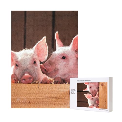 300 Teile Puzzle Holzpuzzle Spielzeug Familienspiel für Erwachsene Jugendliche,Süße kleine Schweinchen 300 Teile Puzzle Holzpuzzle Spielzeug Familienspiel für Erwachsene Jugendliche,Süße kleine Schweinchen von Hdhfjks