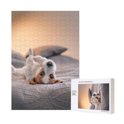 300 Teile Puzzle Holzpuzzle Spielzeug Familienspiel für Erwachsene Jugendliche,Süßer Kleiner Hund Jack Russell Terrier 300 Teile Puzzle Holzpuzzle Spielzeug Familienspiel für Erwachsene Jugendliche,Süßer Kleiner Hund Jack Russell Terrier von Hdhfjks