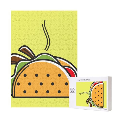 300 Teile Puzzle Holzpuzzle Spielzeug Familienspiel für Erwachsene Jugendliche,Taco Mexikanisches Essen 300 Teile Puzzle Holzpuzzle Spielzeug Familienspiel für Erwachsene Jugendliche,Taco Mexikanisches Essen von Hdhfjks