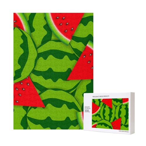 300 Teile Puzzle Holzpuzzle Spielzeug Familienspiel für Erwachsene Jugendliche,Wassermelone von Hdhfjks
