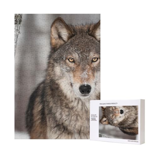 300 Teile Puzzle Holzpuzzle Spielzeug Familienspiel für Erwachsene Jugendliche,Wilder Wolf Druck 300 Teile Puzzle Holzpuzzle Spielzeug Familienspiel für Erwachsene Jugendliche,Wilder Wolf Druck von Hdhfjks
