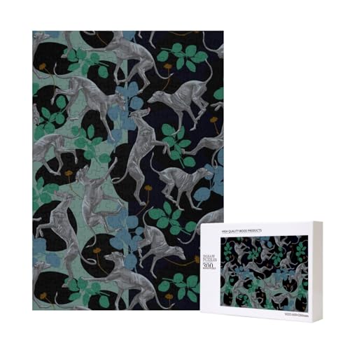 300 Teile Puzzle Holzpuzzle Spielzeug Familienspiel für Erwachsene Jugendliche,Windhund 300 Teile Puzzle Holzpuzzle Spielzeug Familienspiel für Erwachsene Jugendliche,Windhund von Hdhfjks