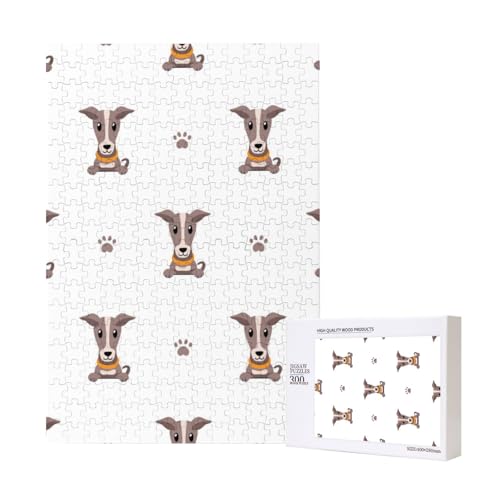 300 Teile Puzzle Holzpuzzle Spielzeug Familienspiel für Erwachsene Jugendliche,Windhund 300 Teile Puzzle Holzpuzzle Spielzeug Familienspiel für Erwachsene Jugendliche,Windhund von Hdhfjks