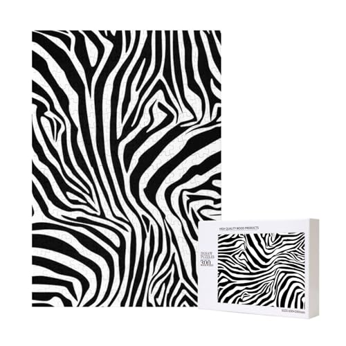 300 Teile Puzzle Holzpuzzle Spielzeug Familienspiel für Erwachsene Jugendliche,Zebramuster 300 Teile Puzzle Holzpuzzle Spielzeug Familienspiel für Erwachsene Jugendliche,Zebramuster von Hdhfjks