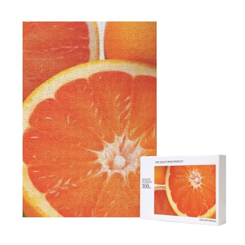 300 Teile Puzzle Holzpuzzle Spielzeug Familienspiel für Erwachsene Jugendliche,Zitrusfrucht von Hdhfjks