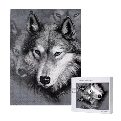 500 Pieces Jigsaw Puzzles Wooden Jigsaw Toy Family Game for Adults Teens,3D Wolf gedruckt 500 Pieces Jigsaw Puzzles Wooden Jigsaw Toy Family Game for Adults Teens,3D Wolf gedruckt von Hdhfjks