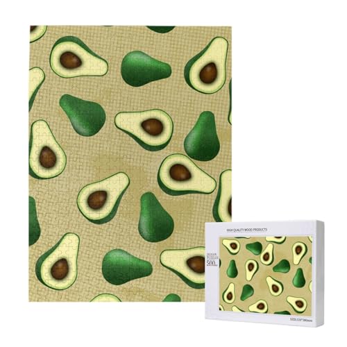 500 Pieces Jigsaw Puzzles Wooden Jigsaw Toy Family Game for Adults Teens,Avocado Dot Braun 500 Pieces Jigsaw Puzzles Wooden Jigsaw Toy Family Game for Adults Teens,Avocado Dot Braun von Hdhfjks