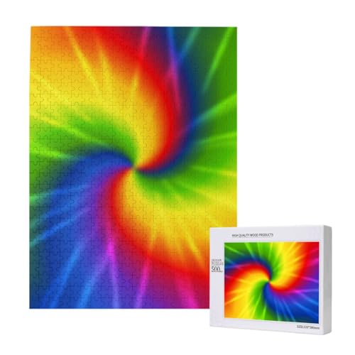 500 Pieces Jigsaw Puzzles Wooden Jigsaw Toy Family Game for Adults Teens,Batik-Regenbogen 500 Pieces Jigsaw Puzzles Wooden Jigsaw Toy Family Game for Adults Teens,Batik-Regenbogen von Hdhfjks